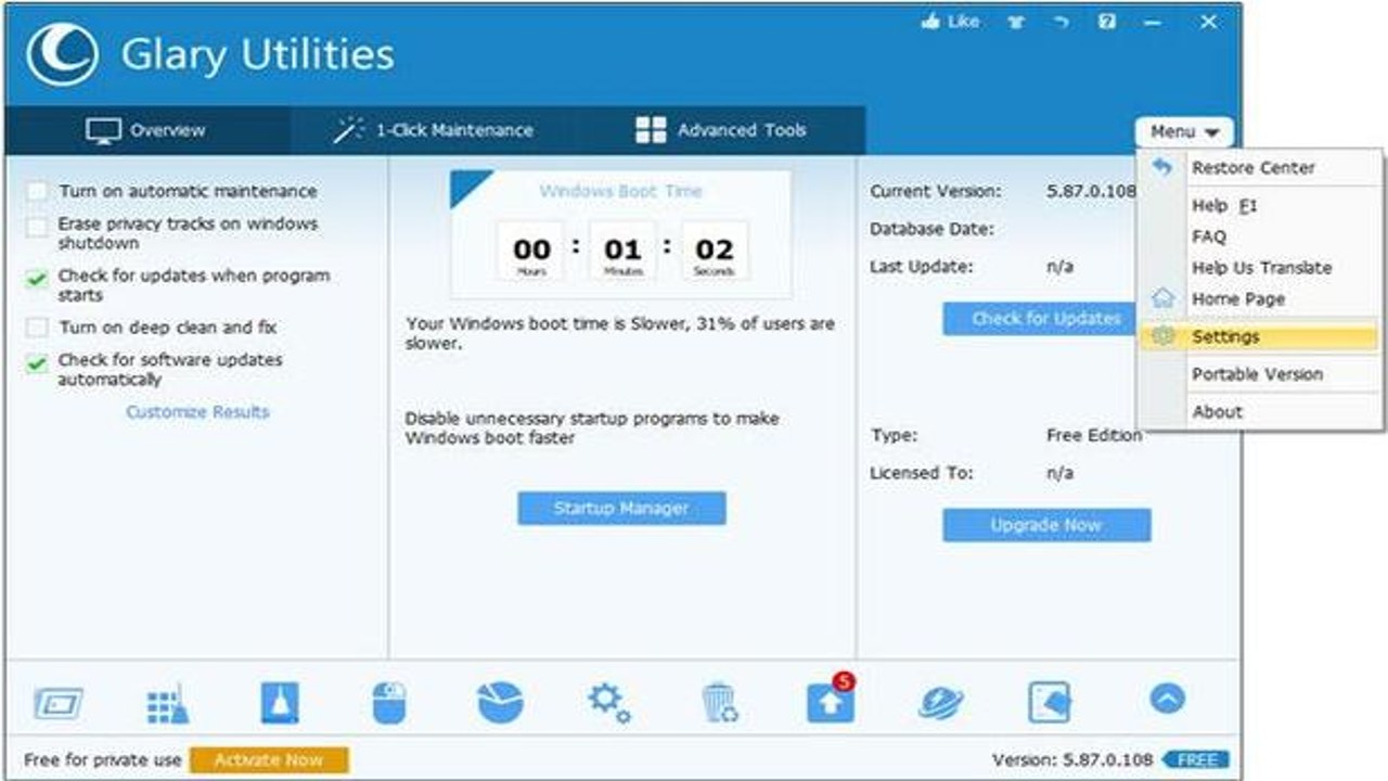 Glary Utilities 6.48中文免费版功能模块列表