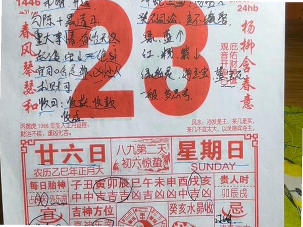 老黄历大字版运行截图