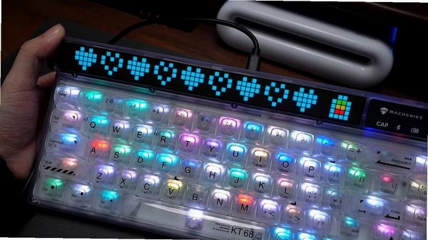Liquid Glass Keyboard 按键 光效 实拍