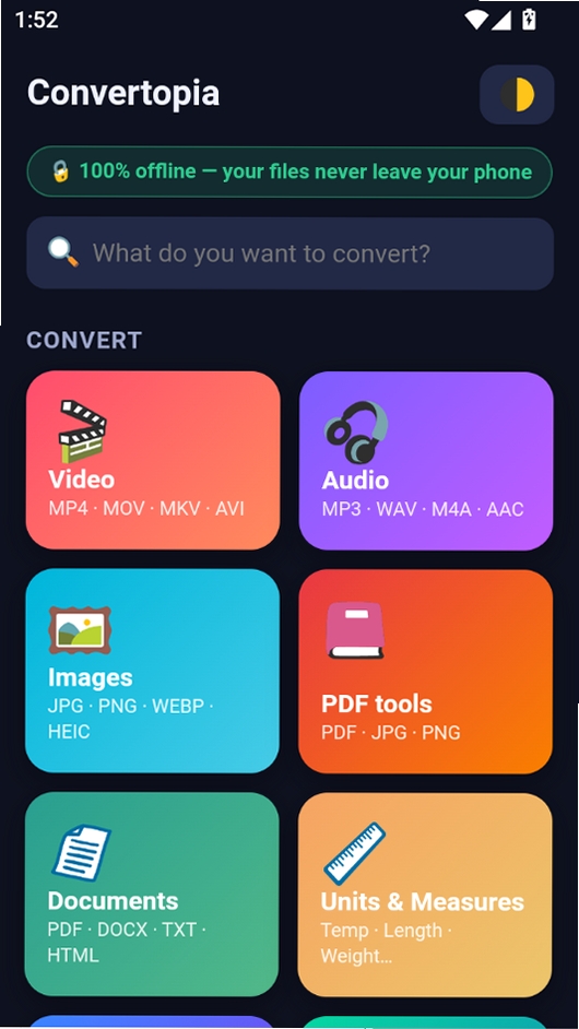Convertopia运行截图