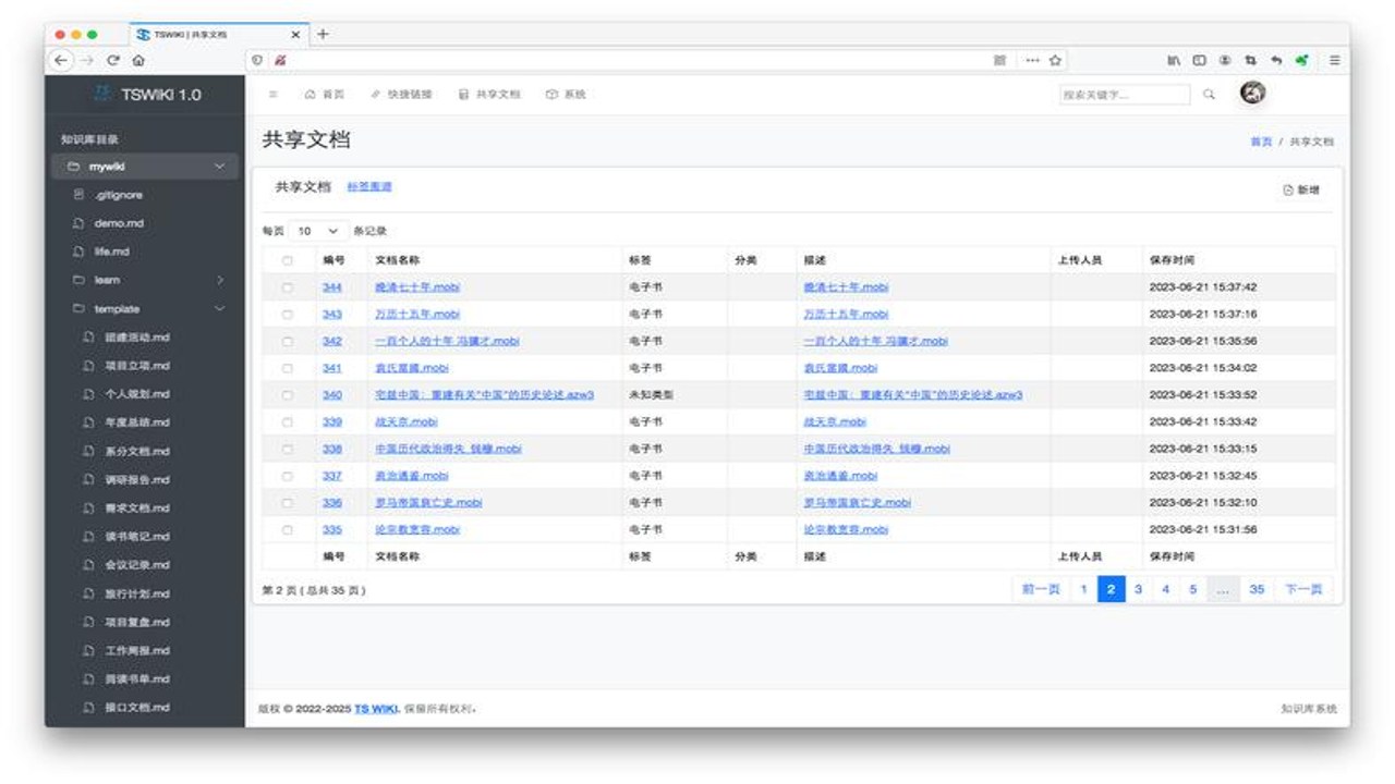 Tune Wikite 官网界面截图