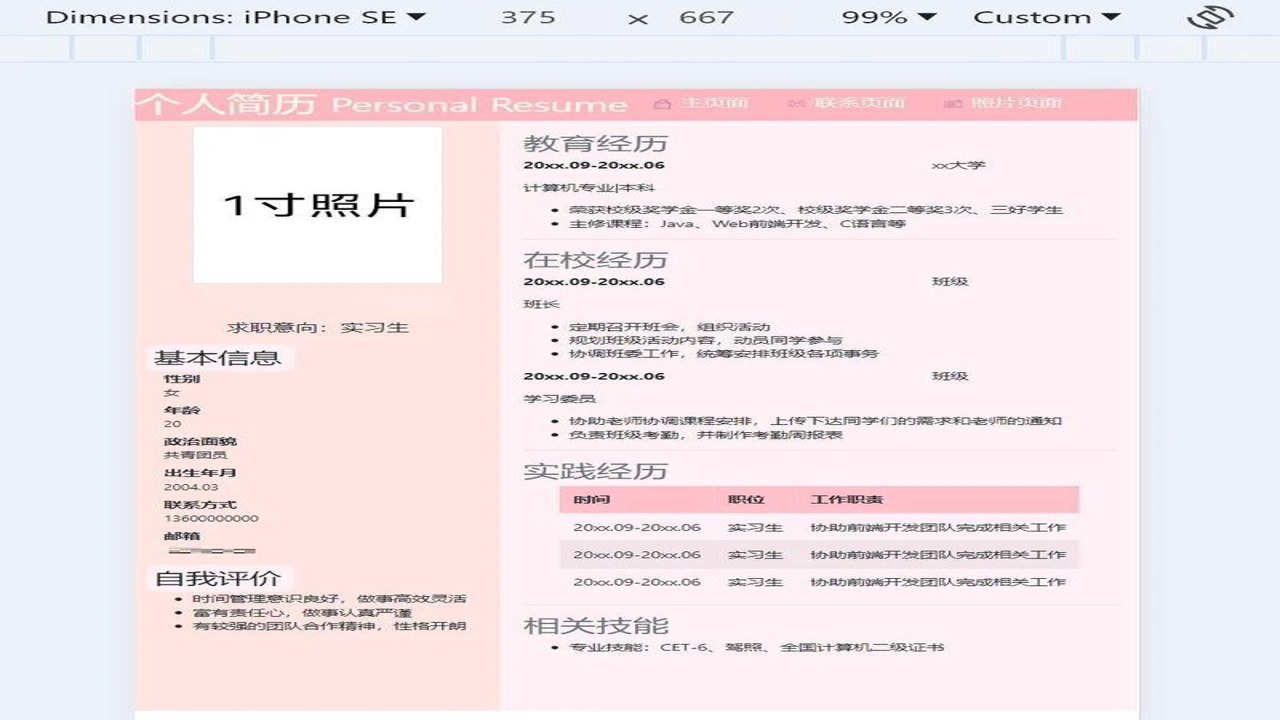 龙湖人才网 简历上传 界面