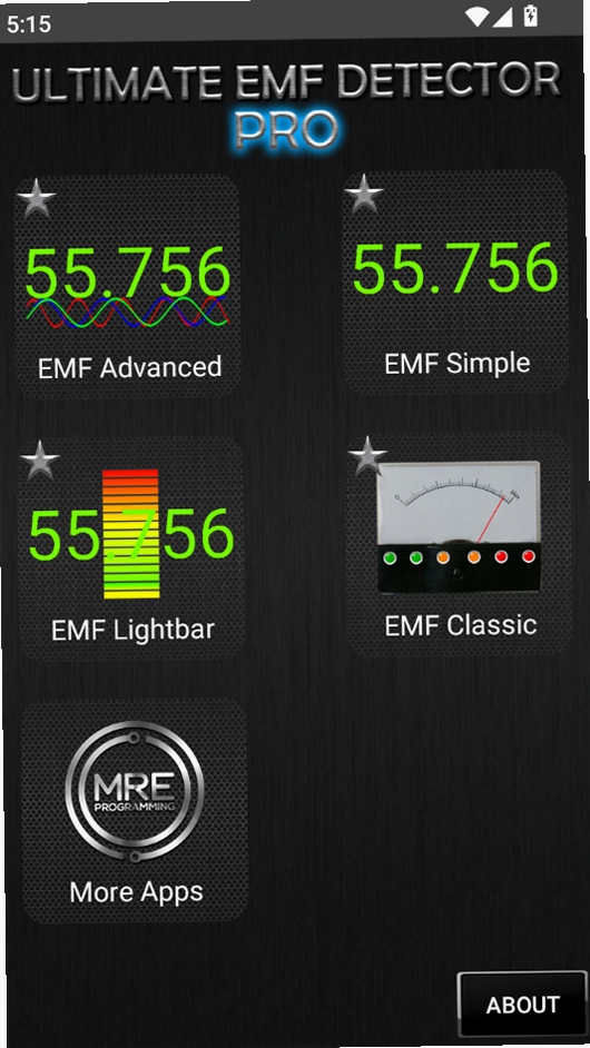 Ultimate EMF Detector PRO运行截图
