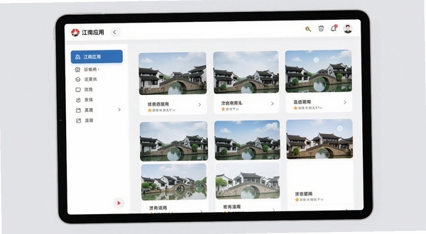 江南应用主界面简洁布局展示图