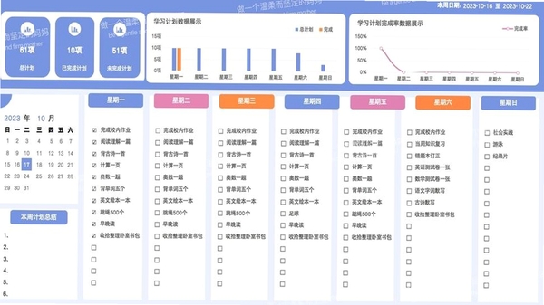 口袋词盒学习计划设置界面