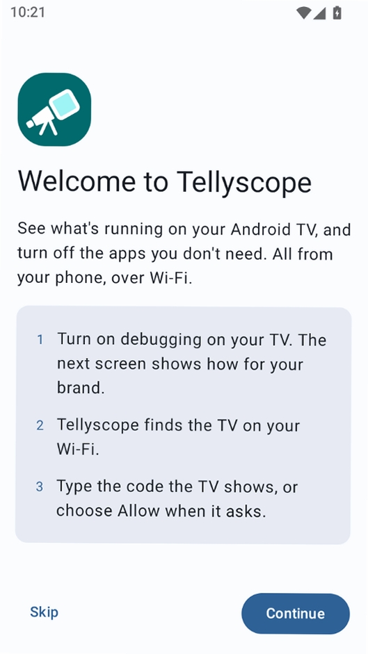 Tellyscope运行截图