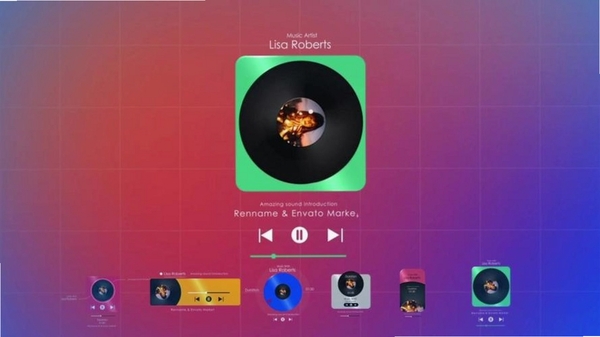 Blazify 音乐播放器 媒体库界面