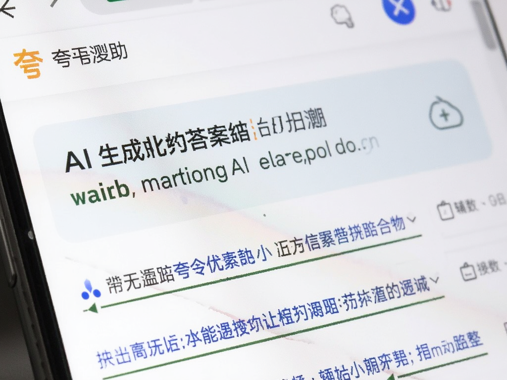 夸克浏览器搜索结果页面特写,顶部显示AI生成的简洁答案摘要,下方列出相关来源链接,界面整洁,字体清晰,突出智能辅助功能