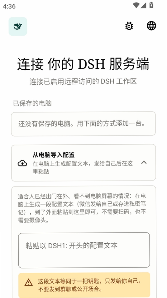 DSH伴侣运行截图