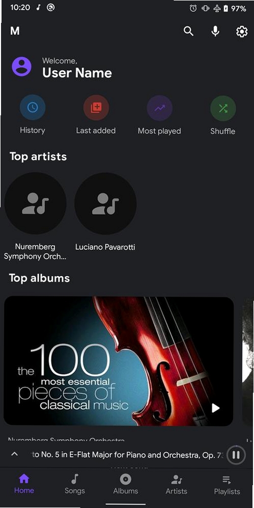 MetroMusic运行截图