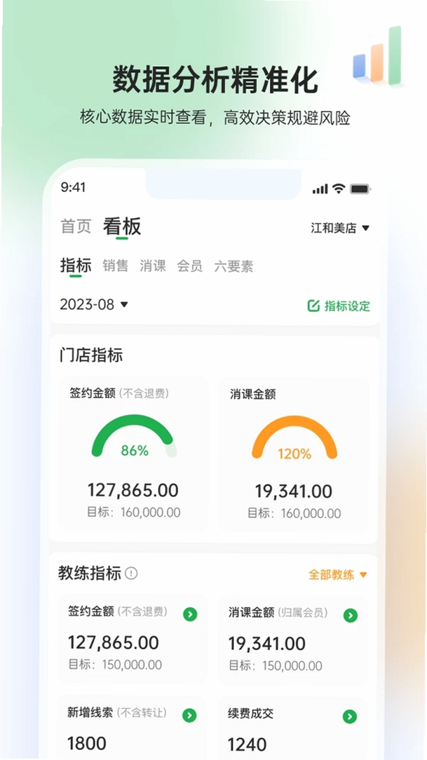 GymGo管理端运行截图