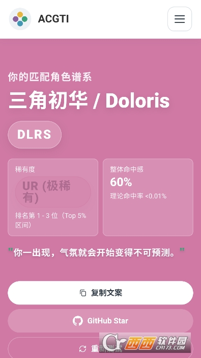 ACGTI二次元人格测试app最新版 ACGTI二次元人格测试app最新版