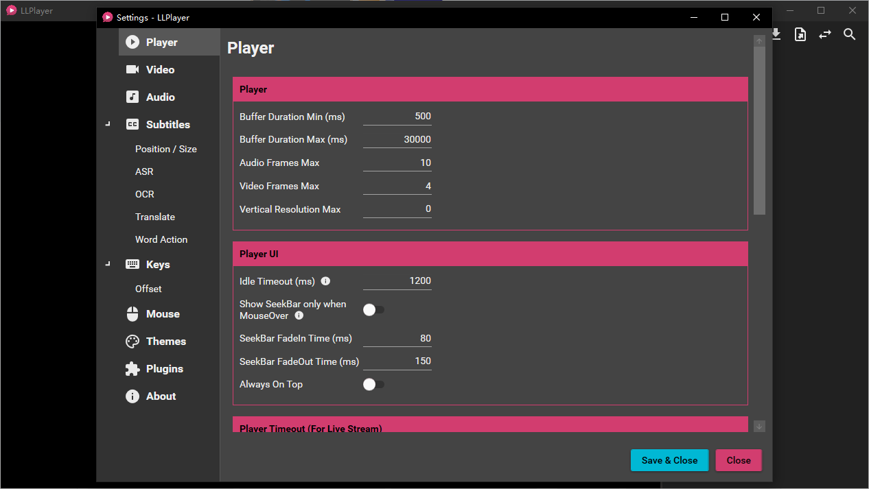 llplayer字幕生成AI播放器 0.2.2最新版本