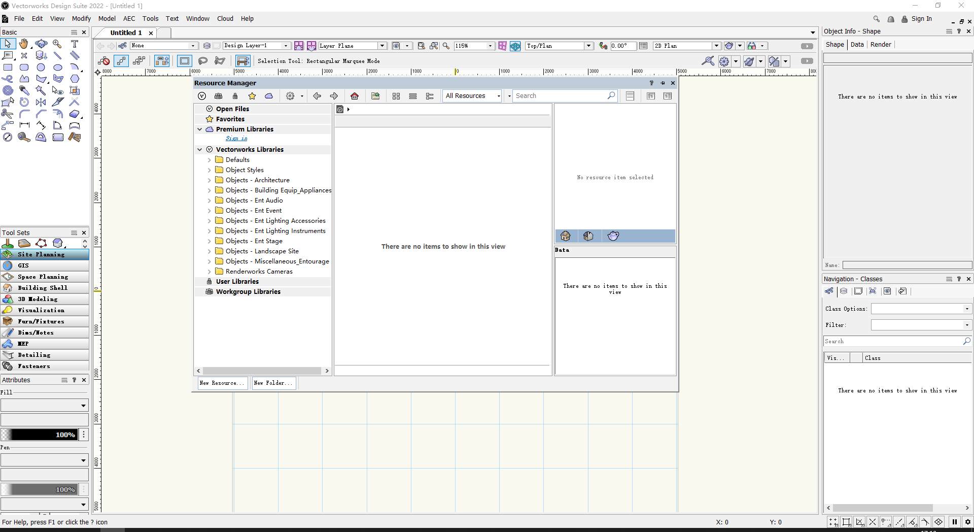 Vectorworks 2022���ļ�������н�ͼ