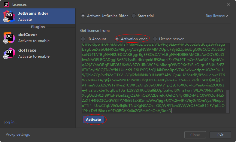 JetBrains Rider 2022.1.1 �����ƽ��