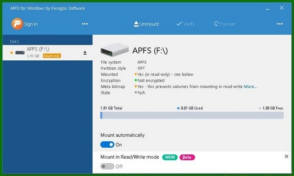 APFS for Windows by Paragon Software�ƽ��