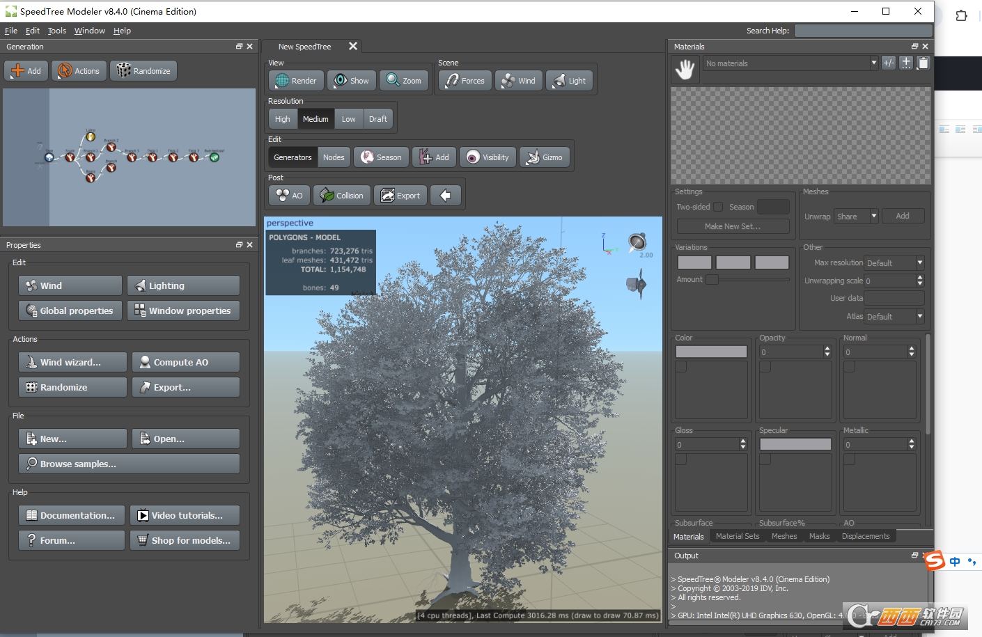 SpeedTree Cinema 8.4.0中文激活版 正式版
