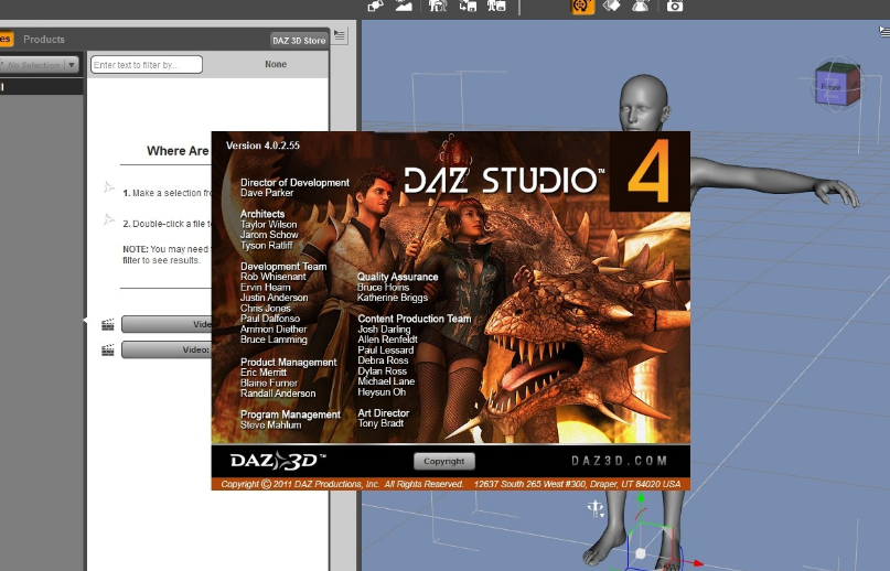 DAZ Studio Pro Edition 4.12中文激活版运行截图