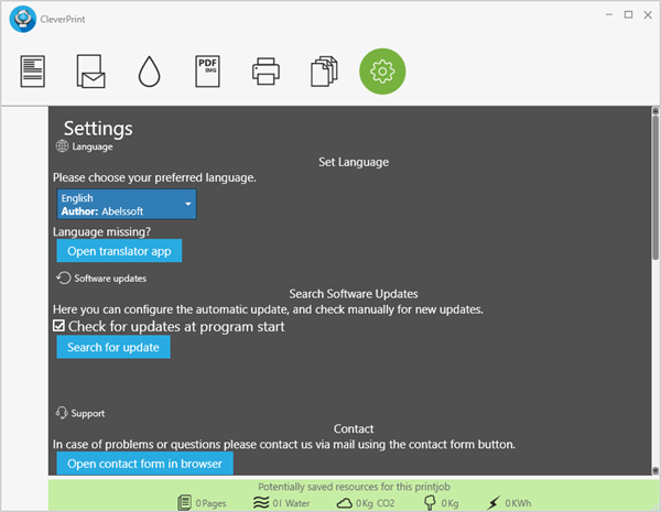 Abelssoft CleverPrint 2024打印软件Windows版运行截图