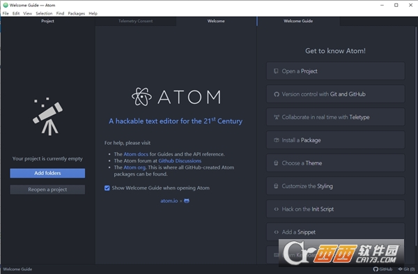 Atom编辑器2026最新版 v1.63中文版