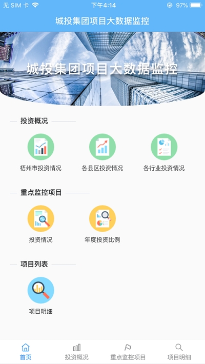城投集团项目大数据监控 城投集团项目大数据监控