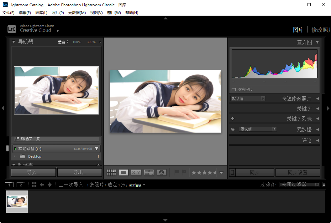 Adobe Lightroom Classic运行截图