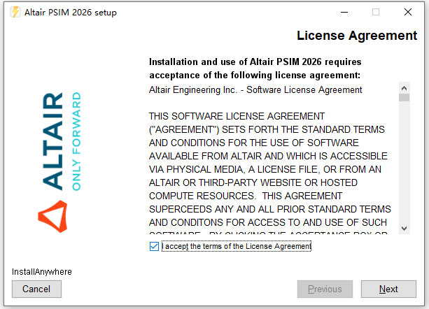 altair psim 2026