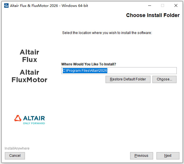 Altair Flux FluxMotor2026���ļ����