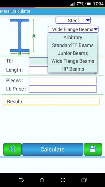 Weight calculator for metals金属重量计算器 Weight calculator for metals金属重量计算器