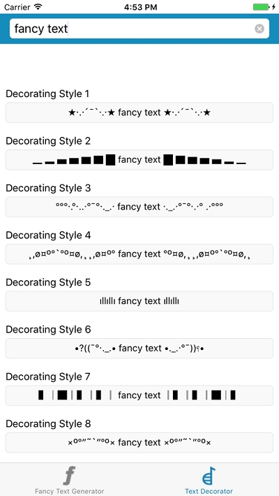 Cool Fancy Text Generator酷字体 Cool Fancy Text Generator酷字体