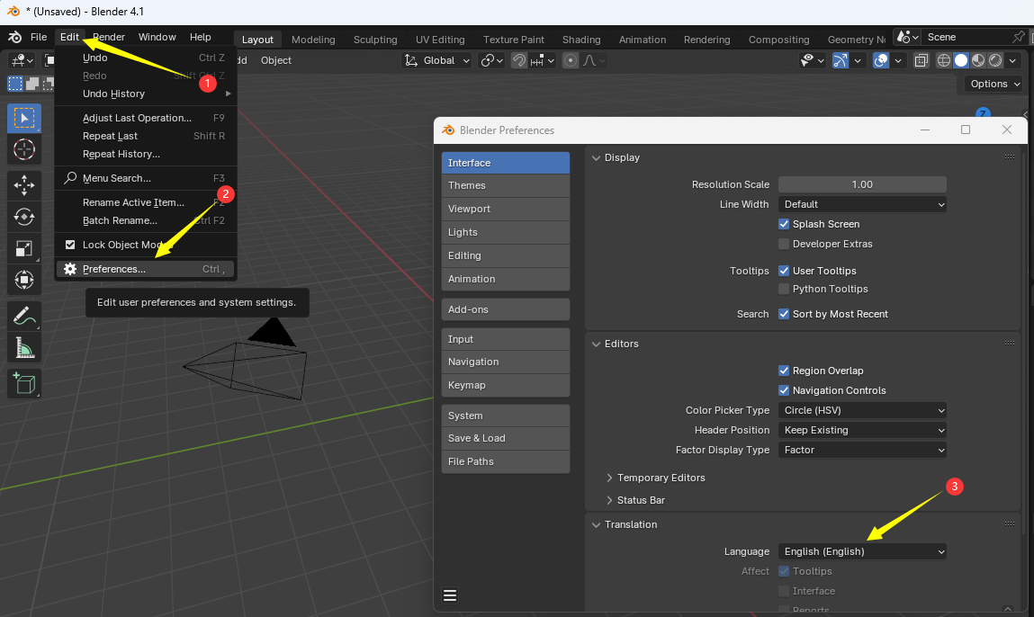 Blender 4.1中文激活版运行截图
