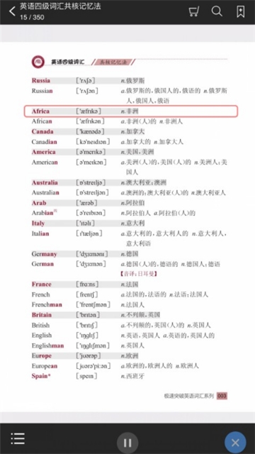 英语四级词汇共核记忆法 英语四级词汇共核记忆法