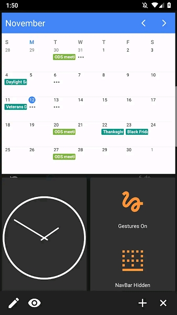 Widget Drawer Widget Drawer