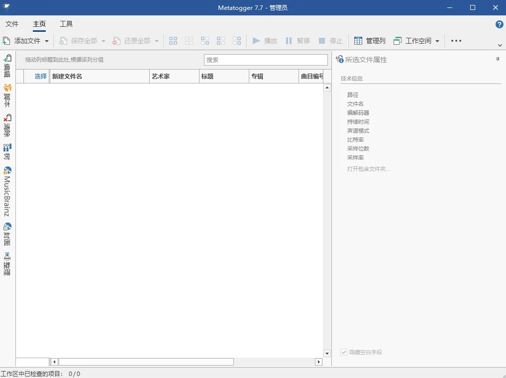 Metatogger运行截图