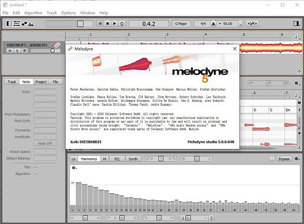Melodyne 5 Windows完整版运行截图