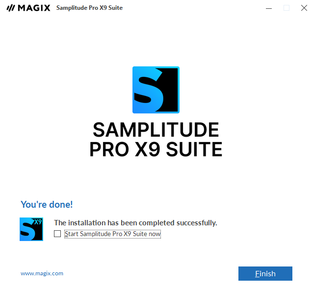 MAGIX Samplitude Pro X9 Suite中文激活版运行截图