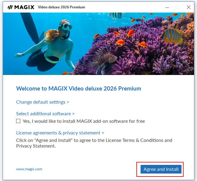 MAGIX Video Deluxe 2026 Premium中文正式版运行截图