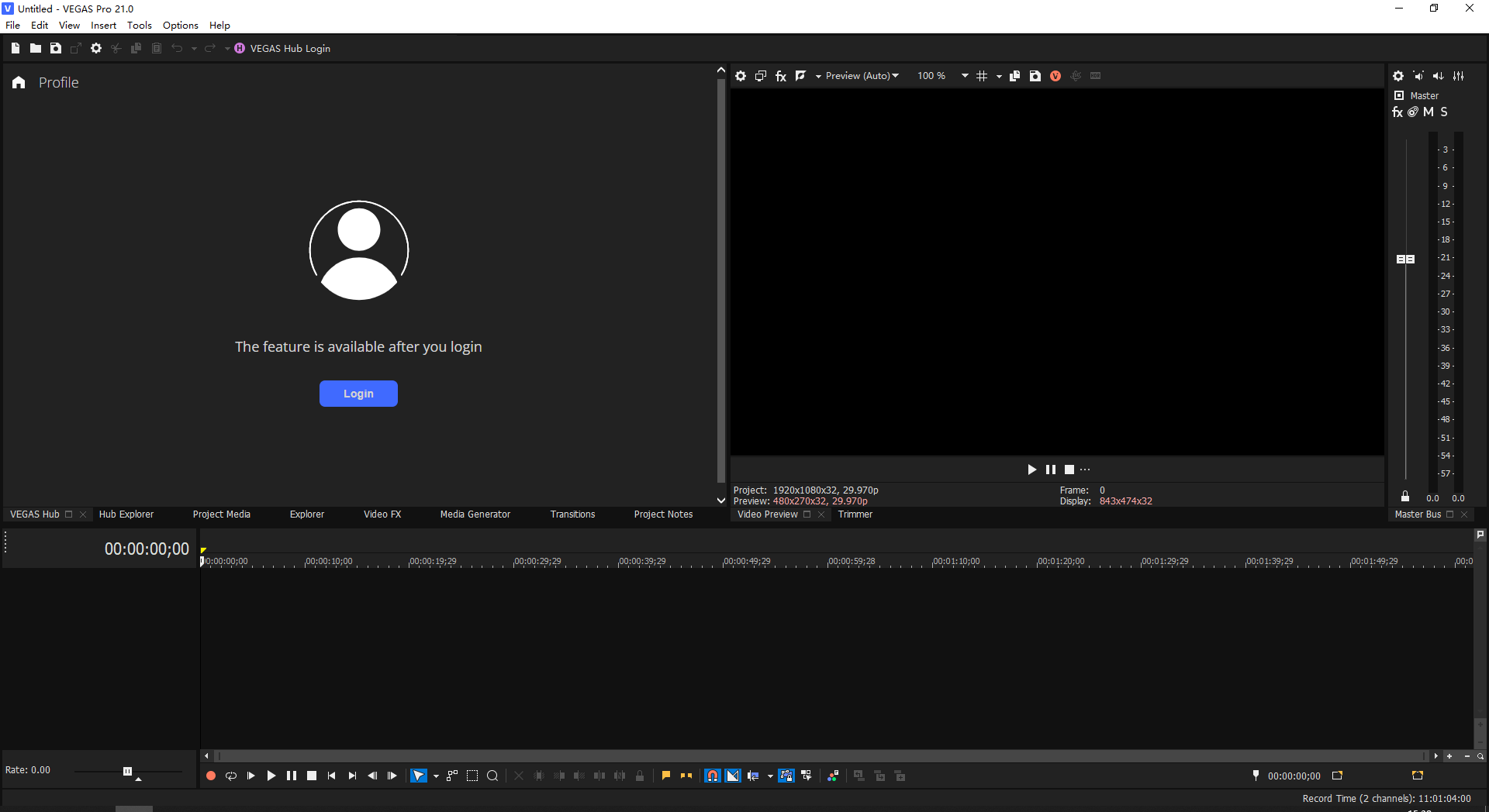 VEGAS Pro 21中文免费版运行截图