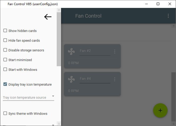 Fan Control 中文汉化 界面设置教程
