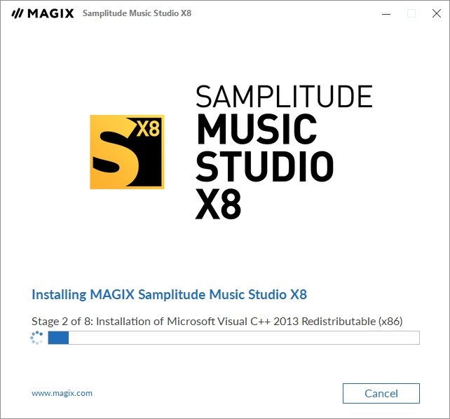 MAGIX Samplitude Music Studio X8中文版运行截图