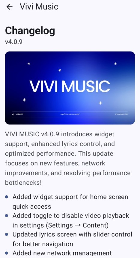VIVI音乐运行截图