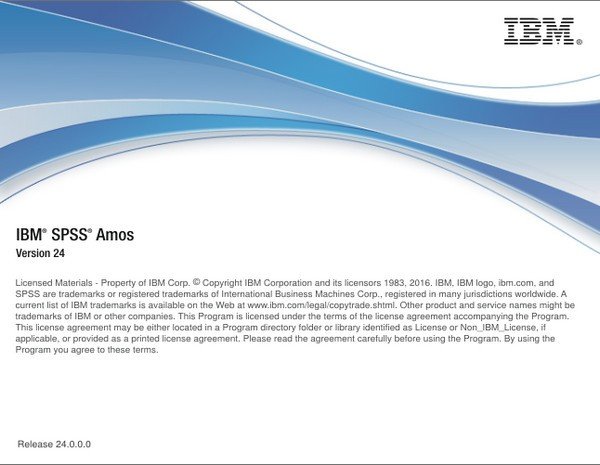IBM SPSS Amos 24.0汉化版运行截图