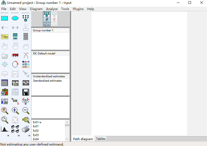 IBM SPSS Amos 24.0汉化版运行截图