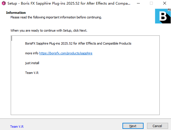 Boris FX Sapphire(AE蓝宝石插件)2025最新版运行截图