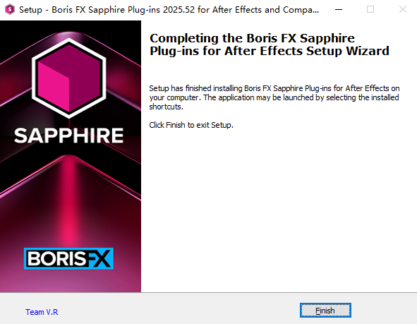 Boris FX Sapphire(AE蓝宝石插件)2025最新版运行截图