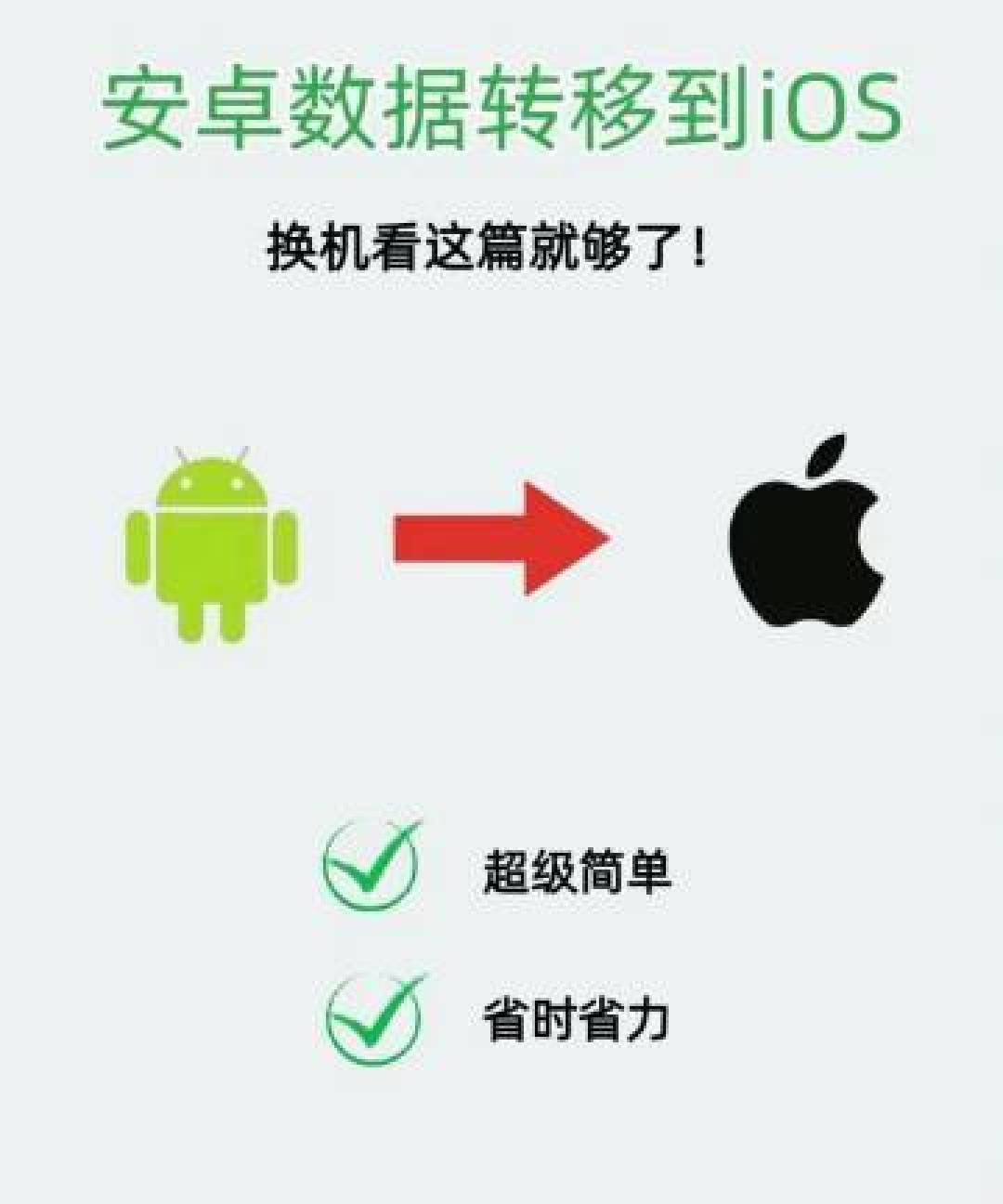 换机助手(苹果安卓互传)iPhone与安卓互传速度实测与注意事项