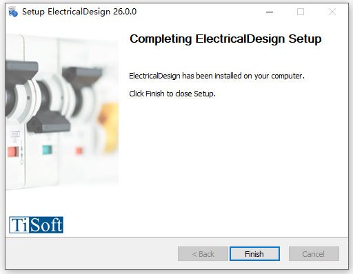 TiSoft Electrical Design 2026激活版电气设计软件运行截图