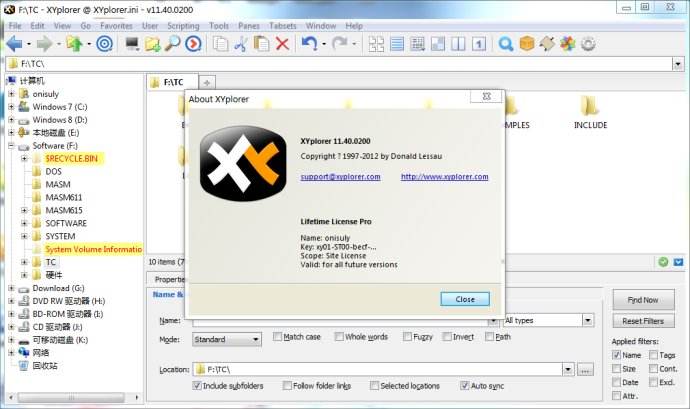 XYplorer���� �ļ��������� ��ͼ