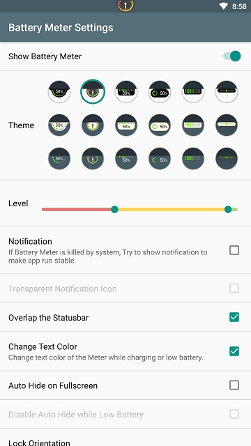 Battery Meter Overlay(��Ļ��Ե������ʾ)