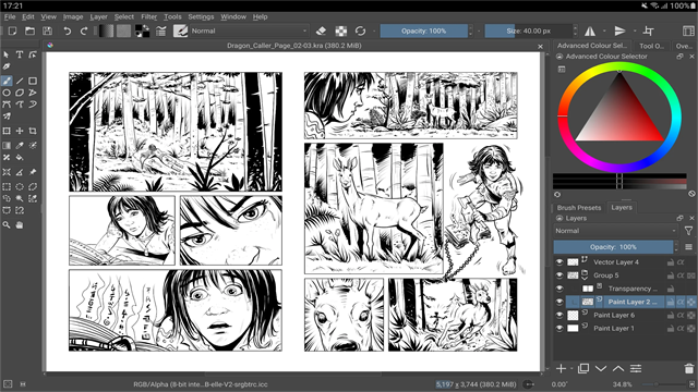 Krita 5.2.9绘画软件电脑版运行截图